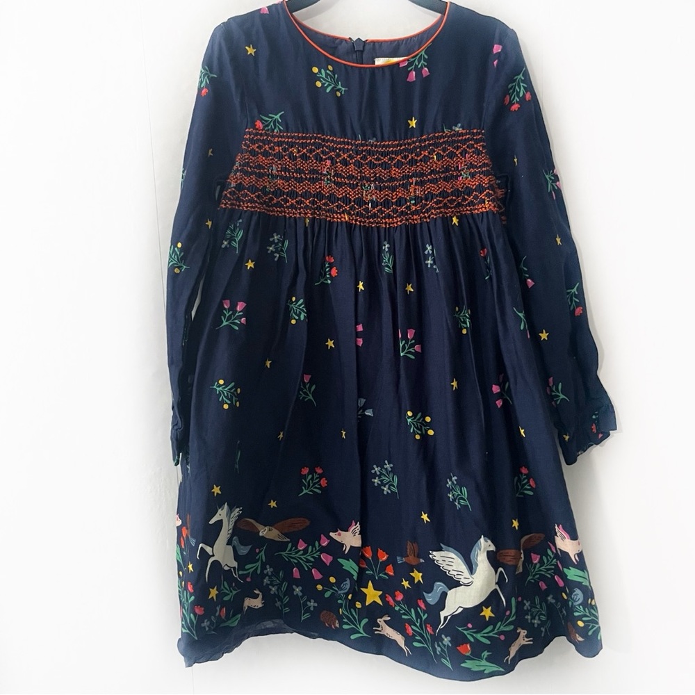 Mini Boden Smocked Magical Creatures Dress